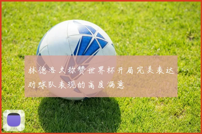 林德洛夫称赞世界杯开局完美表达对球队表现的高度满意